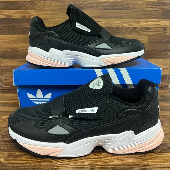 adidas Shoes - Adidas Falcon RX Women’s Black Sneaker #112